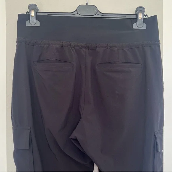 Athleta Sutton Joggers - Black Gorpcore Athleisure Hiking Travel Pants - Size 8 - Picture 9 of 16